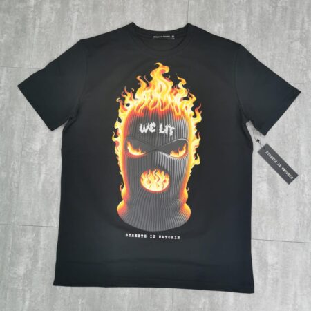 We lit black - regular tee