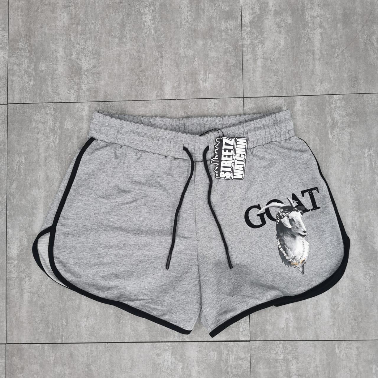 w goat shorts h-grey