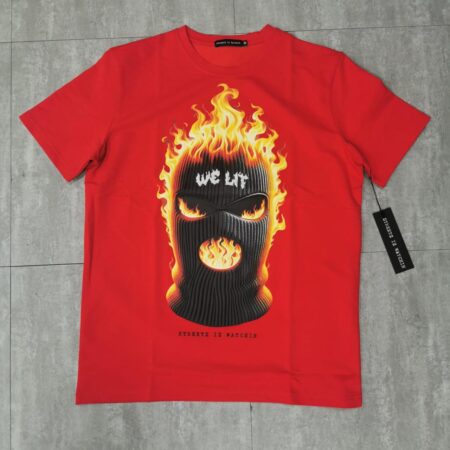 We lit red - regular tee