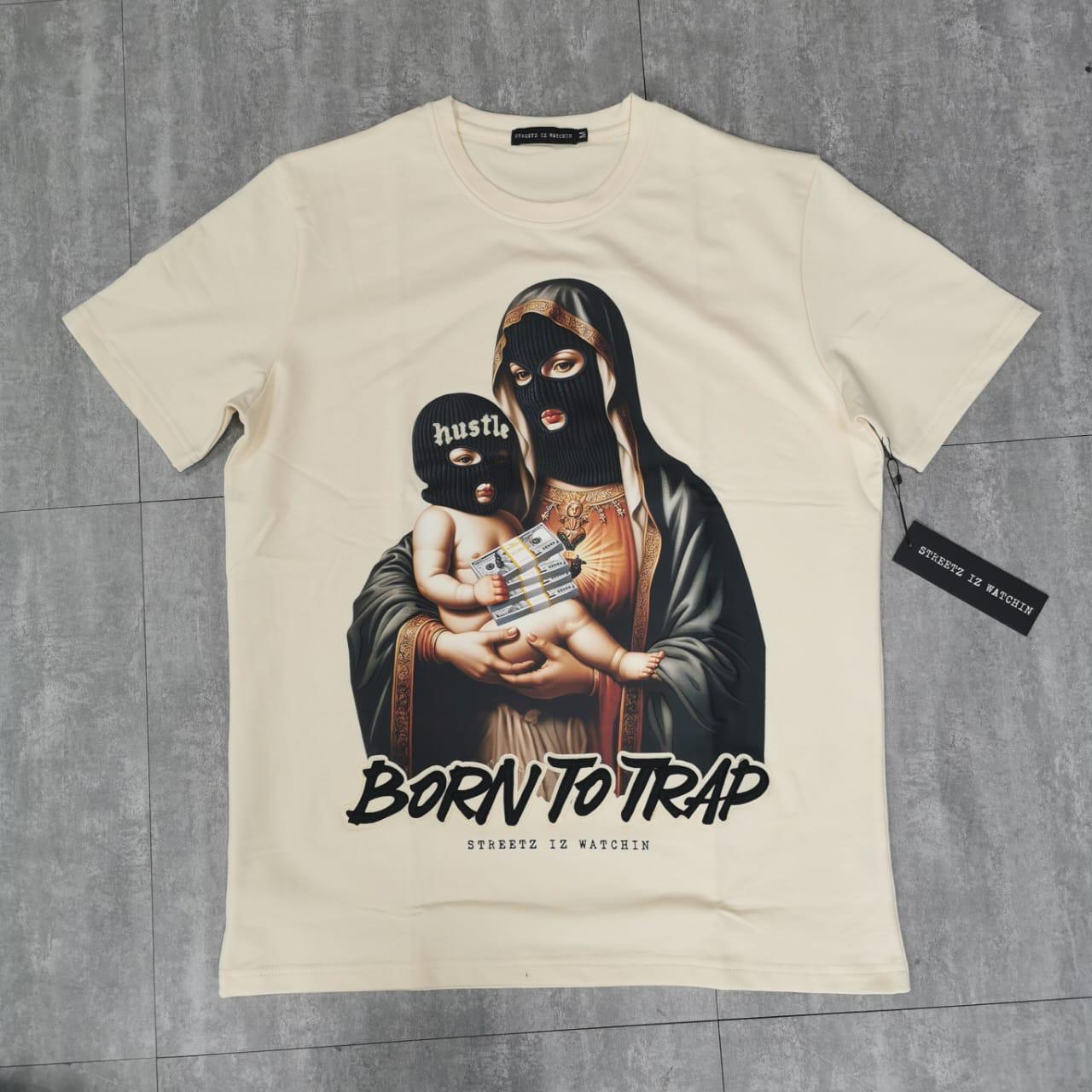 Born to trap 3 cream - regular tee