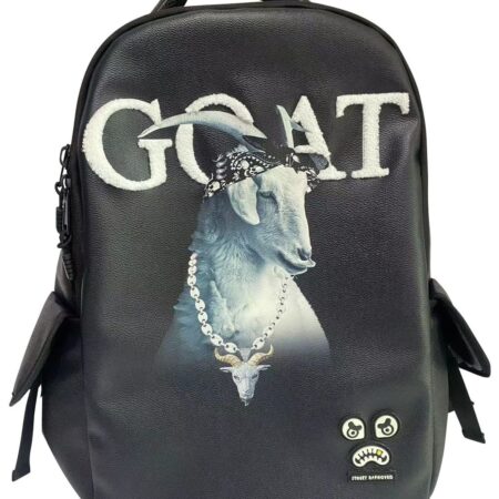 Goat pu backpack black