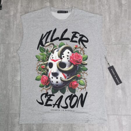 Killer season Heather grey - sleeveless tee