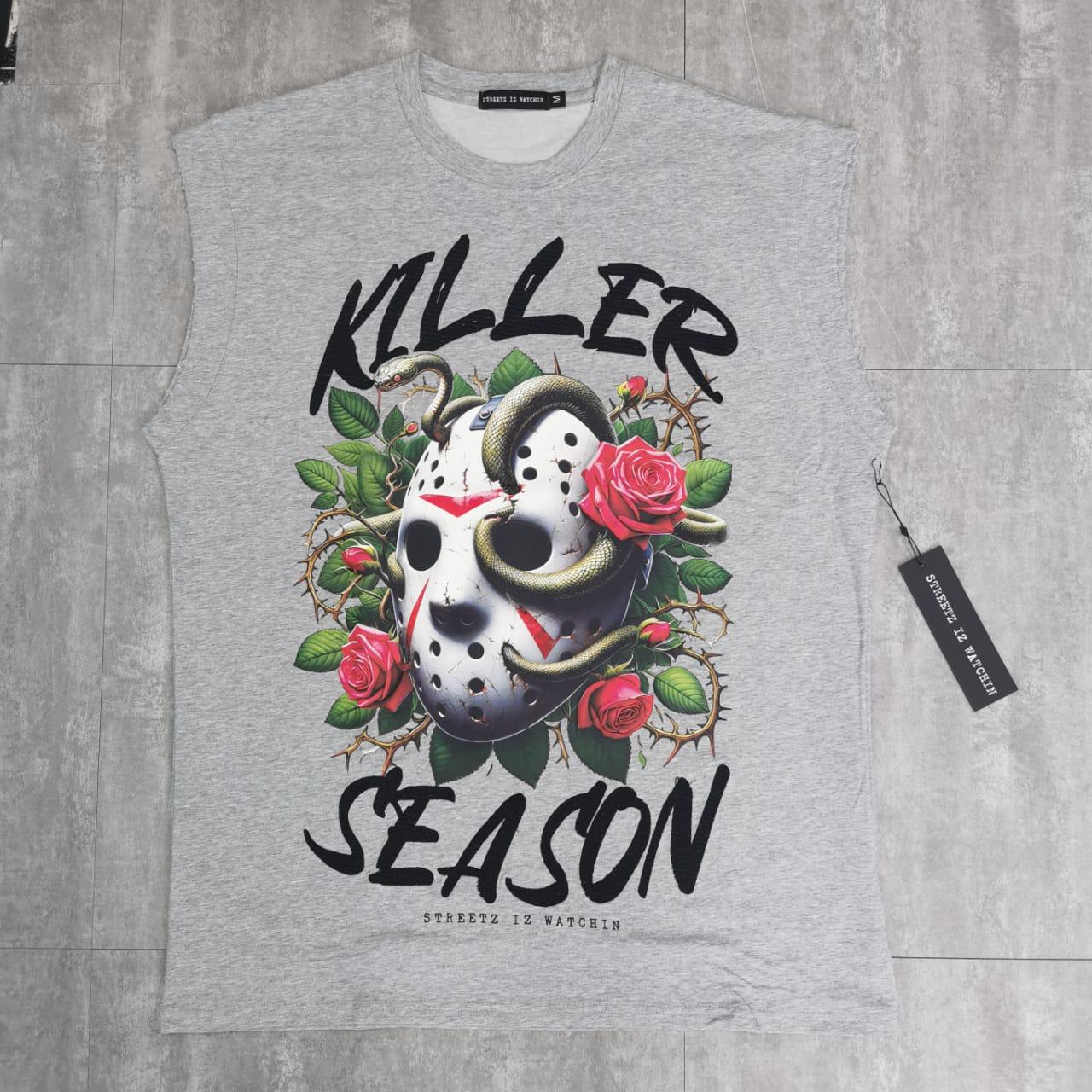 Killer season Heather grey - sleeveless tee