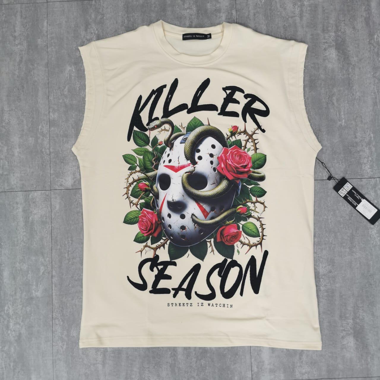 Killer season cream - sleeveless tee