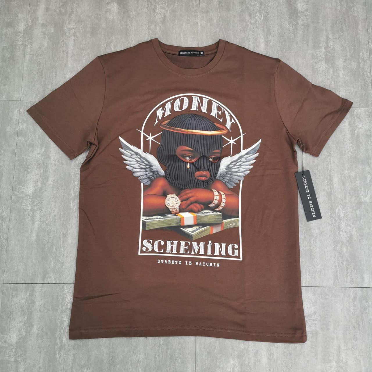 Money scheming brown - regular tee