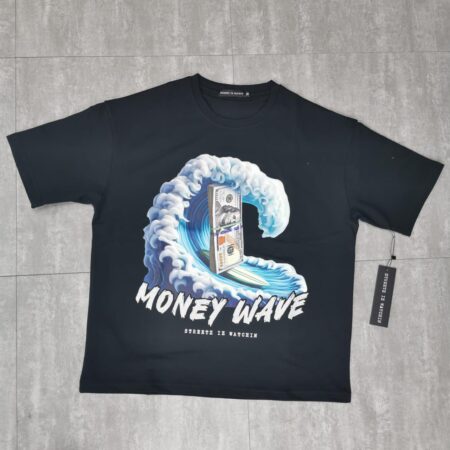 Money wave black SWCR9005 - crop tee