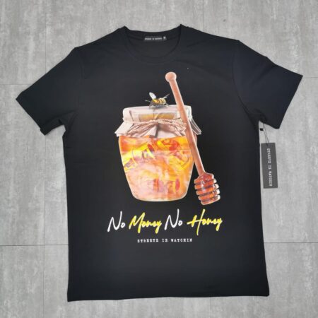 No money no honey black - regular tee