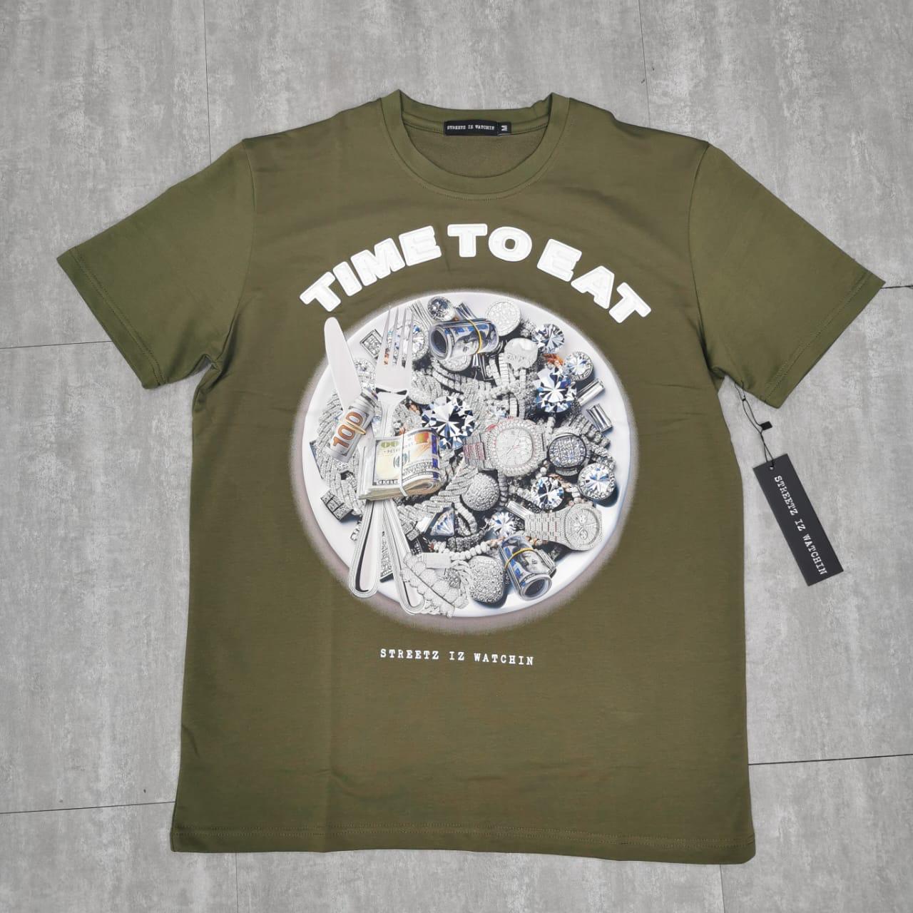 Time to eat 2 olive - regular tee