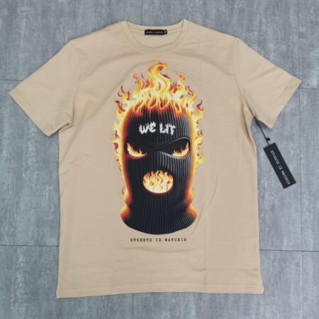 We lit khaki - regular tee