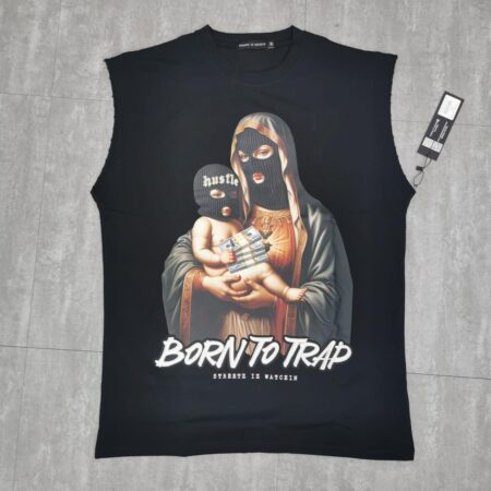 Born to trap 3 black - sleeveless tee