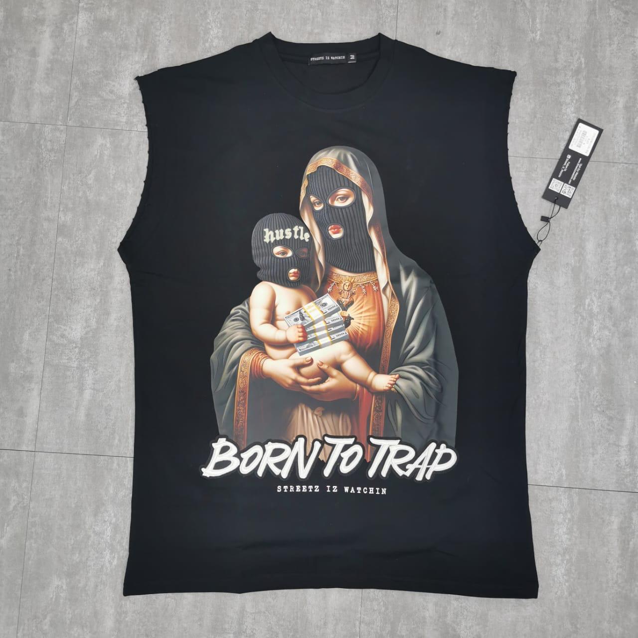 Born to trap 3 black - sleeveless tee