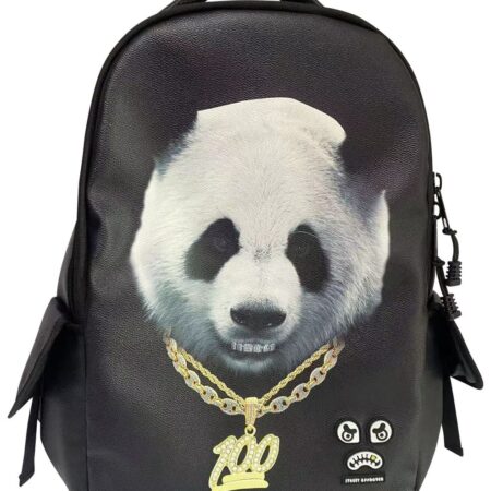 Thug panda pu backpack black