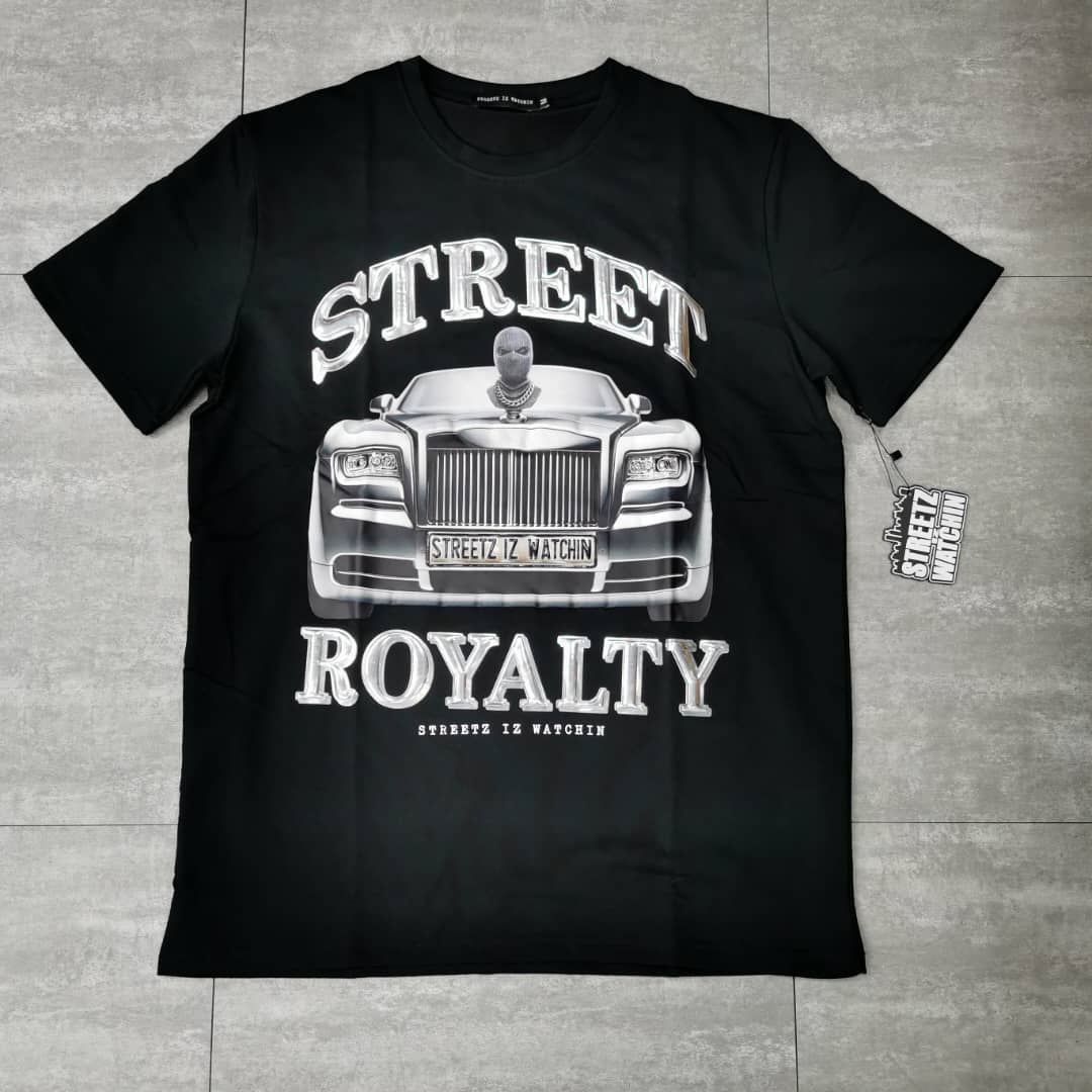 Street royalty black/silver - regular tee